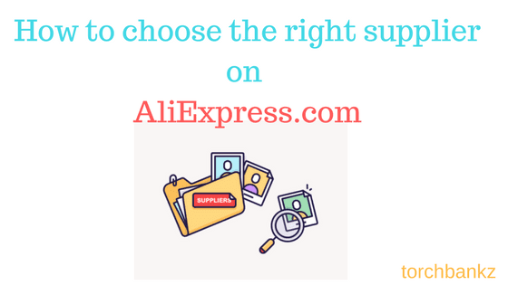 how to choose supplier on aliexpress