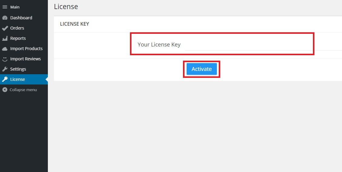 activating your alidropship licence key
