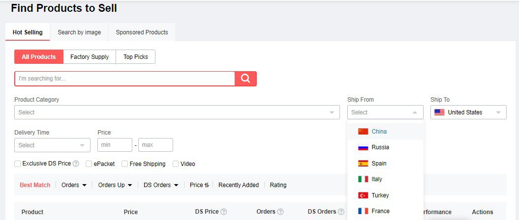 finding products on aliexpress dropshipping center