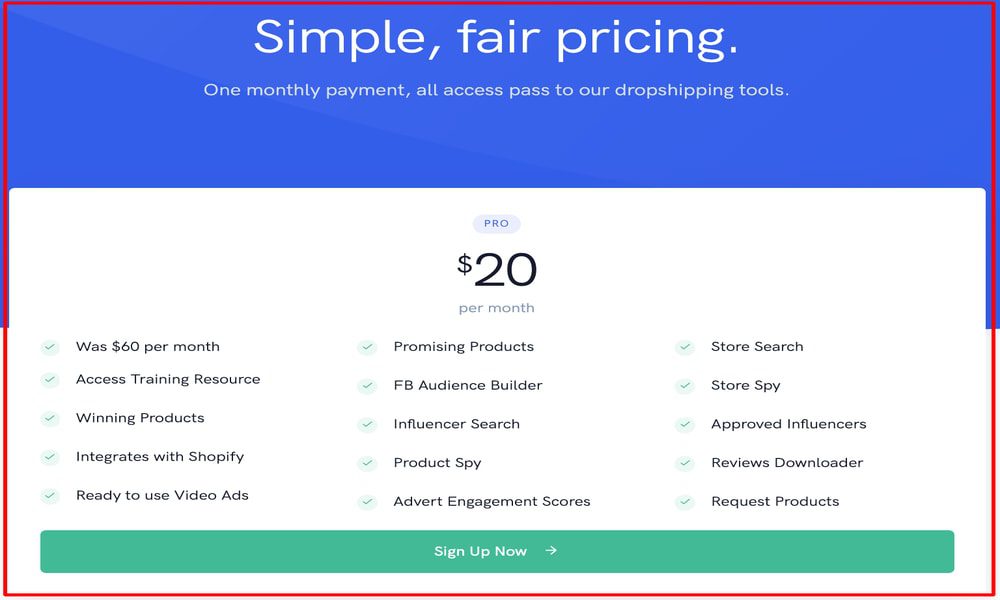 dropship spy pricing