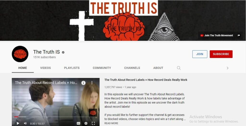 The Truth Is YouTube Channel