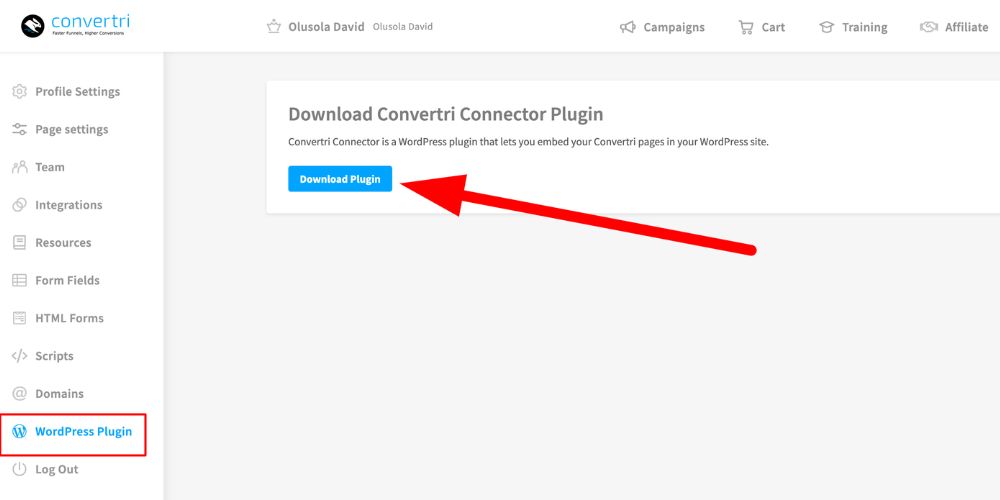 Convertri WordPress Plugin